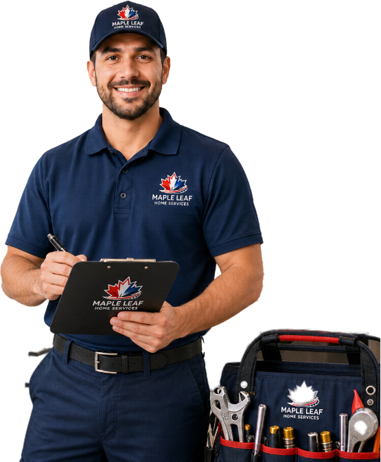 Maple Leaf technician ready for maintenance service